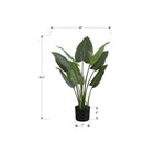 Monarch Specialties 37" Artificial Indoor Aureum Tree - Floor - Black Pot-This easy-care faux potted plant is made from the highest quality materials and requires no maintenance or watering, for a sustainable, environmentally friendly, decorative accent that will last a lifetime