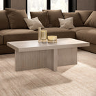 Hudson&Canal Boden 44"W Rectangular Coffee Table - Alder White-Features easy assembly