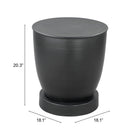 Zuo Baku Side Table - Black-3 year limited warranty