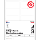 Avery Waterproof Labels - 2" x 4" - 500 Pack-White