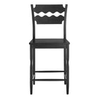 Modway Jax Oak Wood Counter Stool With Wavy Razor Back - Black-7