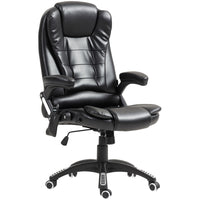 Vinsetto High Back Massage Office Chair with 6-Point Vibration - Black-6 vibration massage points to relax your body