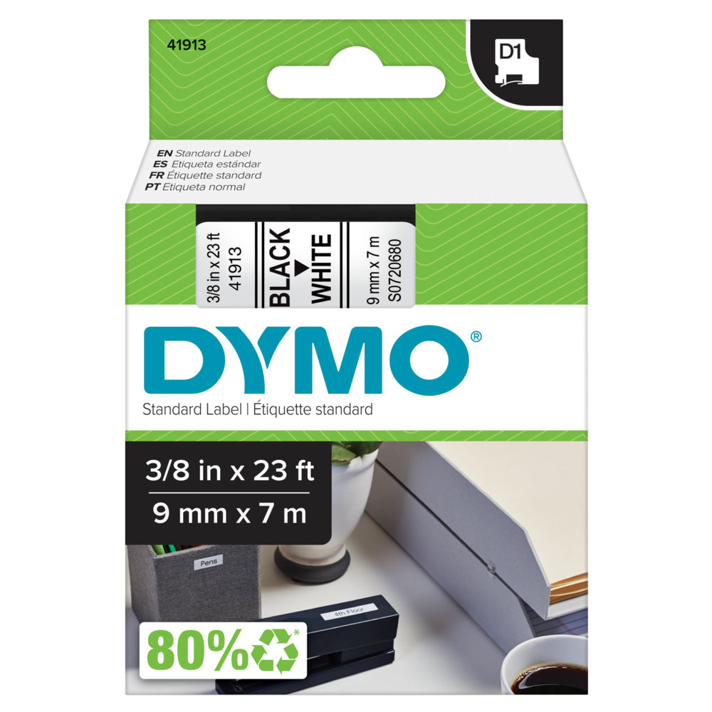 DYMO D1 Label Tape, 9mm (3/8