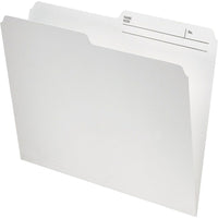 Staples Ivory 1/2 Cut File Folders - Letter Size - 100 Pack-Letter size