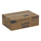 Georgia-Pacific Sofpull Mechanical Hardwound Roll Paper Towel - 1000' - Brown - 6 Pack-Towels are soft yet strong for everyday use in your breakroom, bathroom and other areas