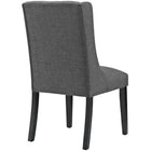 Modway Baronet Button Tufted Fabric Dining Chair - Grey-Fine Polyester Fabric Upholstery
