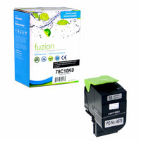 fuzion Lexmark (78C10K0) Compatible Toner Cartridge - Standard Yield - Black-Ink Colour: Black