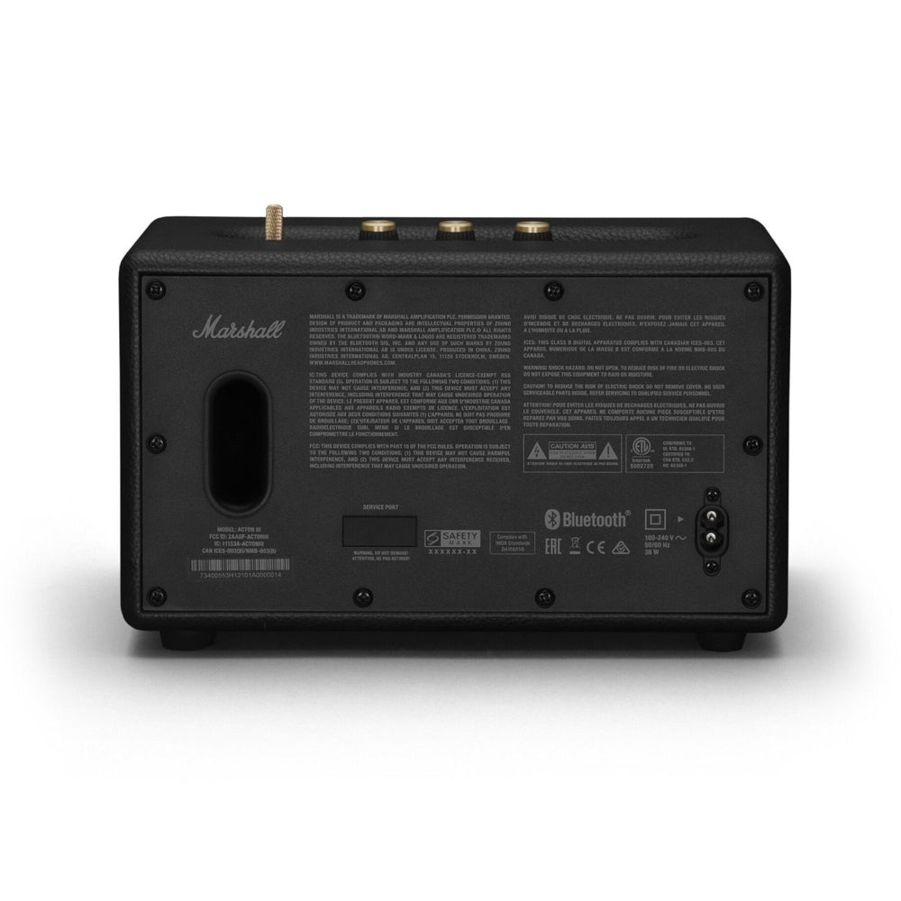 Marshall Acton III Home Bluetooth Speaker - Black | staples.ca