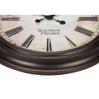 Monarch Specialties Clocks 20" Round Wall Clock - Brown-For indoor use only, this analog clock is backed by a 2 year limited warranty against any defects and no assembly required. simply insert 1pc AA battery (not included) for a quick and easy setup