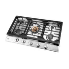 Fotile Tri-Ring Series Stainless Steel Gas Cooktop - 36"-Edge to Edge Cooking Grates