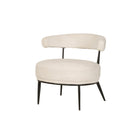 Brassex Caden Accent Chair - Cream-Curved back
