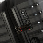 Air Canada Jasper 20" Hardside Carry-on Spinner Luggage  - Black-Locking retractable push-button trolley handle