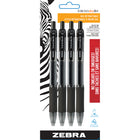 Zebra Sarasa Dry Gel Pens Retractable – 0.7 mm – Black – 4 Pack-Smooth flowing, low viscosity, evolutionary rapid dry gel ink