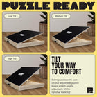 Puzzle Ready Tilting Wooden Puzzle Board - 24" x 30"-Customizable Tilting Puzzle Boards