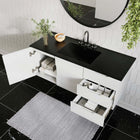 Modway Vitality 48" Single Sink Bathroom Vanity - White/Black-Wall-Mount Design