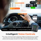 Vantrue N2X 2.7K/1080P Dual Front and Interior Dash Cam with 64 GB SD Card-45° rotatable interior lens allows flexible adjustment for optimal cabin recording