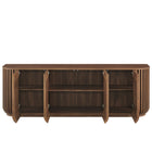 Modway Fortitude 75" Curved Sideboard Storage Cabinet - Walnut-8