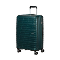 American Tourister Surftime Spinner - Medium - Metallic Teal-Rugged ABS material is able to withstand the rigors of travel.