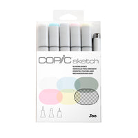 Copic Sketch Dual Tipped Multiliner Ink Markers - Blending Basics - Set of 5-Color Consistency and Quality