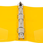 JAM Paper Plastic 1" 3-Ring Binder - Yellow-This document holder is a staple for all of your projects, assignments, memos, school work, and any other important documents that need to be kept safe.
