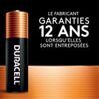 Piles alcalines AAA 9 V Coppetop de Duracell, paquet de 8-MARQUE DE PILES DE CONFIANCE NO 1 : Duracell est la marque de piles de confiance no 1 pour les moments importants