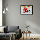 Sergei Bobrovsky Panthers - Framed Canvas - 31" x 22"-Ready to hang - arrives fully assembled