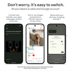 Google Pixel 10a Phone - 128 GB - Obsidian - Bell/Virgin Plus-Choose from two storage options – 128 GB or 256 GB – for plenty of space for your photos, apps, and memories