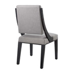 Modway Cambridge Upholstered Fabric Dining Chairs - Light Grey - 2 Pack-7