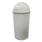 Modern Homes 55L Roll Top Bin - White-Durable and easy to clean