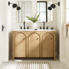 Modway Appia 48" Bathroom Vanity Cabinet - Oak-Mango Wood Veneer and MDF Construction