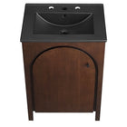 Modway Appia 24" Bathroom Vanity - Walnut/Black-Assembly Required