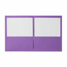 Staples Twin-Pocket Portfolio - Violet - 10 Pack-Business card holder in inside front pocket