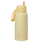 b.box - Insulated Flip Top - 1L - Lemon Twist-Double-wall insulation keeps drinks hot or cold for hours.