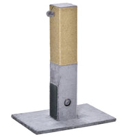 PawHut 31" Cat Scratching Post - Grey-31.1"(79 cm) tall post allows cats to fully stretch 