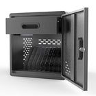 Luxor 10-Device Modular Locking AC Charging Cabinet for 13" Tablets/Laptops-Padded storage slots help protect devices from scratches