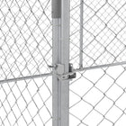 PawHut Outdoor Dog Kennel with Waterproof Cover - 13' x 7.5' x 4.9' - Silver-Tall height prevents dogs from jumping over 