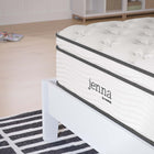 Modway Jenna 12" Innerspring and Foam Twin Mattress-Fire Resistant Polyester Barrier