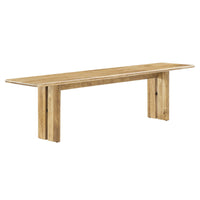 Modway Amistad 72" Wood Bench - Oak-Modern Farmhouse 72" Dining Bench