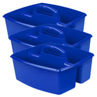 Storex Large Caddy - Blue - 3 Pack-Store art supplies, washing accessories, or anything you need to keep handy