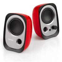 Edifier R12U USB Powered Active Wired Computer Speakers with Volume Control Headphone Jack - Red-USB Powered Speakers for Easy Connection