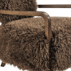 Modway Zinnia Faux Fur Accent Chair - Brown-8