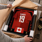 Frameworth Official FIFA World Cup 2026 Canada Alphonso Davies Framed Replica Jersey - 25.75" x 33.75"-6