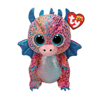 Ty Flint Pink Dragon Plush Toy-Plush