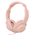 Basic Tech Wired Over The Ear Foldable Headphones - Pink-5