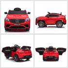 Aosom 12V Mercedes Benz AMG GLC63S Coupe Kids Electric Ride-On Car - Red-Comes with functioning front and rear lights 