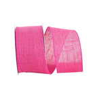 JAM Paper Wired Edge Burlap Ribbon - 2 1/2" W x 10 yd. - Fuchsia Pink-Size: 2-1/2" x 10 yd