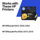 HP 902XL Yellow High Yield Original Ink Cartridge (T6M10AN)-Colour: Yellow