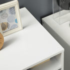Vinsetto 3-Drawer Office Cabinet with Wheels - White-Assembly required