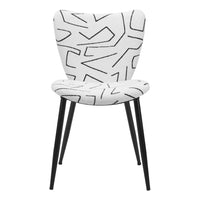 Zuo Prestige Dining Chair - White - Set of 2-Powder coated steel leg