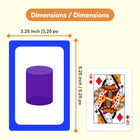 The Fidget Game 2D & 3D Shapes & Colours Card Pack-Encourages observation and visual reasoning